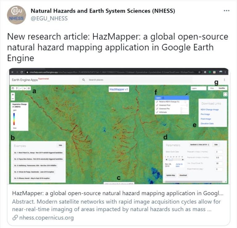 HazMapper – open-access natural hazard mapping